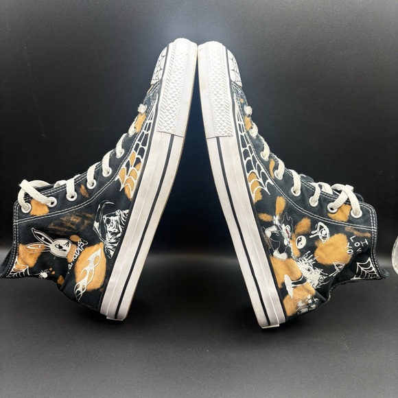 Converse Limited Edition Paradise Black High Tops, Men’s 11, Women’s 13 - Picture 10 of 13